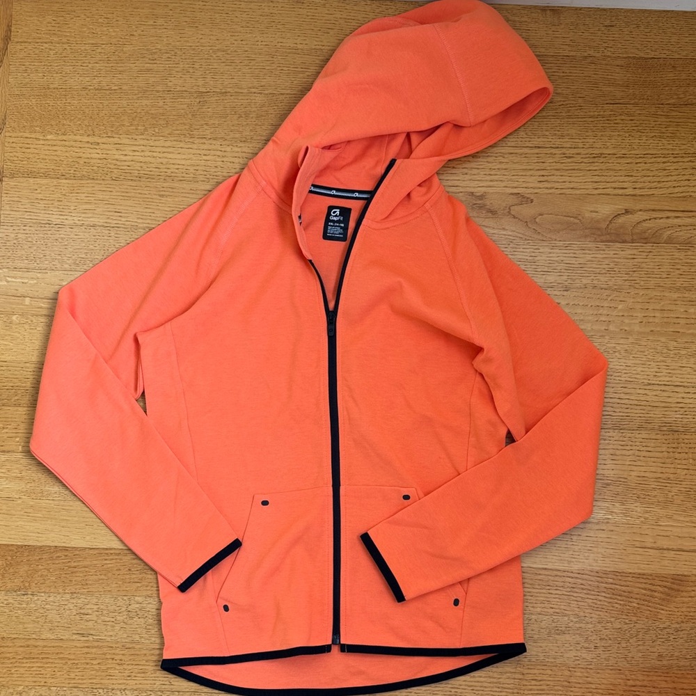 NWT Kids GapFit Hoodie in Neon Orange